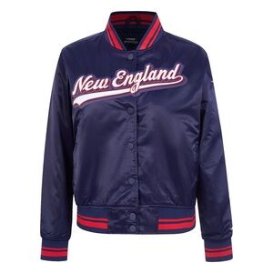 Women’s New England Patriots Pro Standard Navy Satin Jacket-NWT~Small~$125